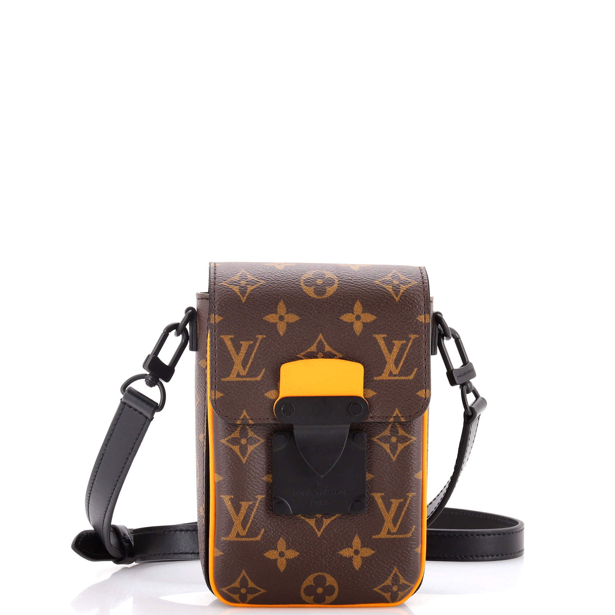 Louis Vuitton S Lock Vertical Wearable Wallet Macassar Monogram Canvas