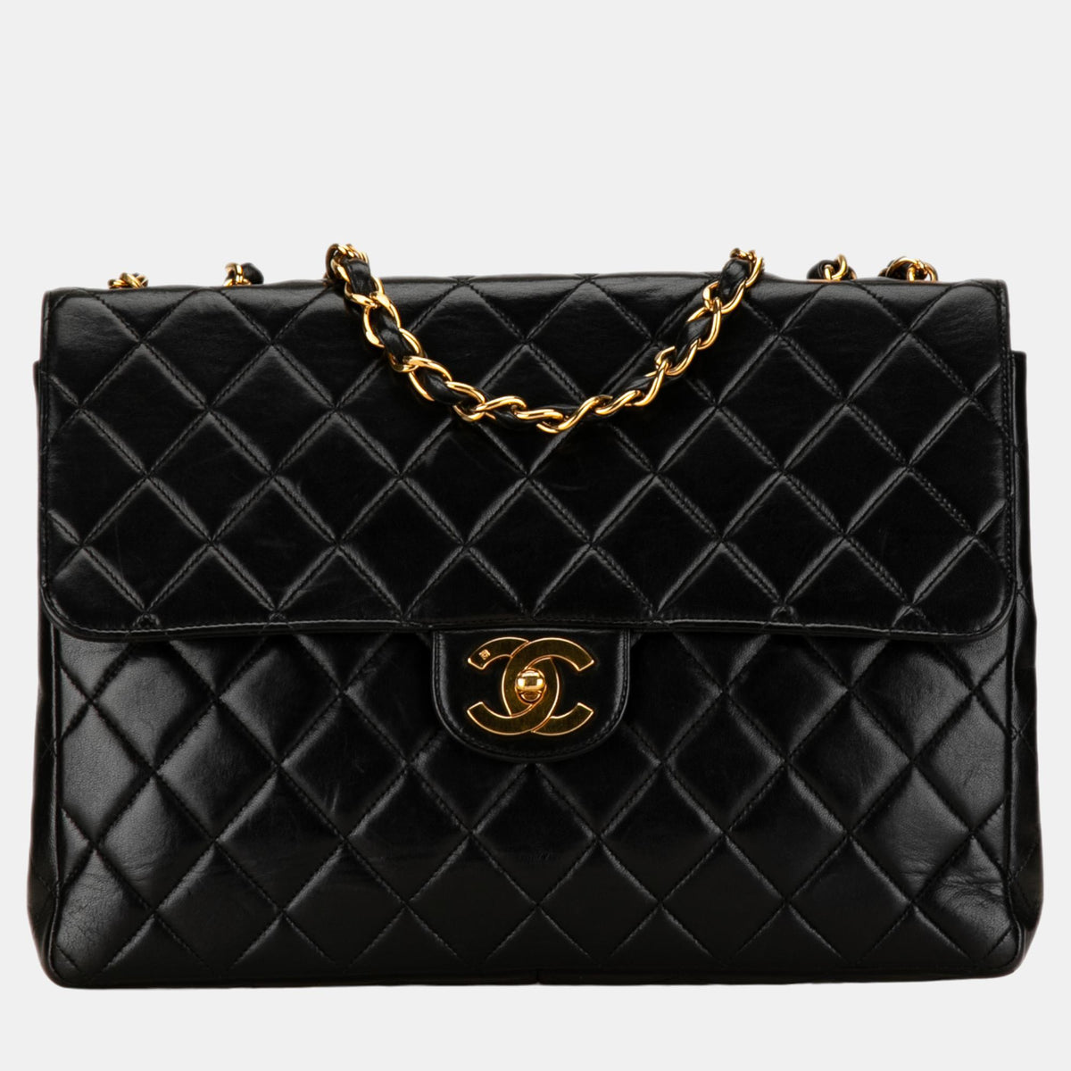 Chanel Black Jumbo Classic Lambskin Single Flap