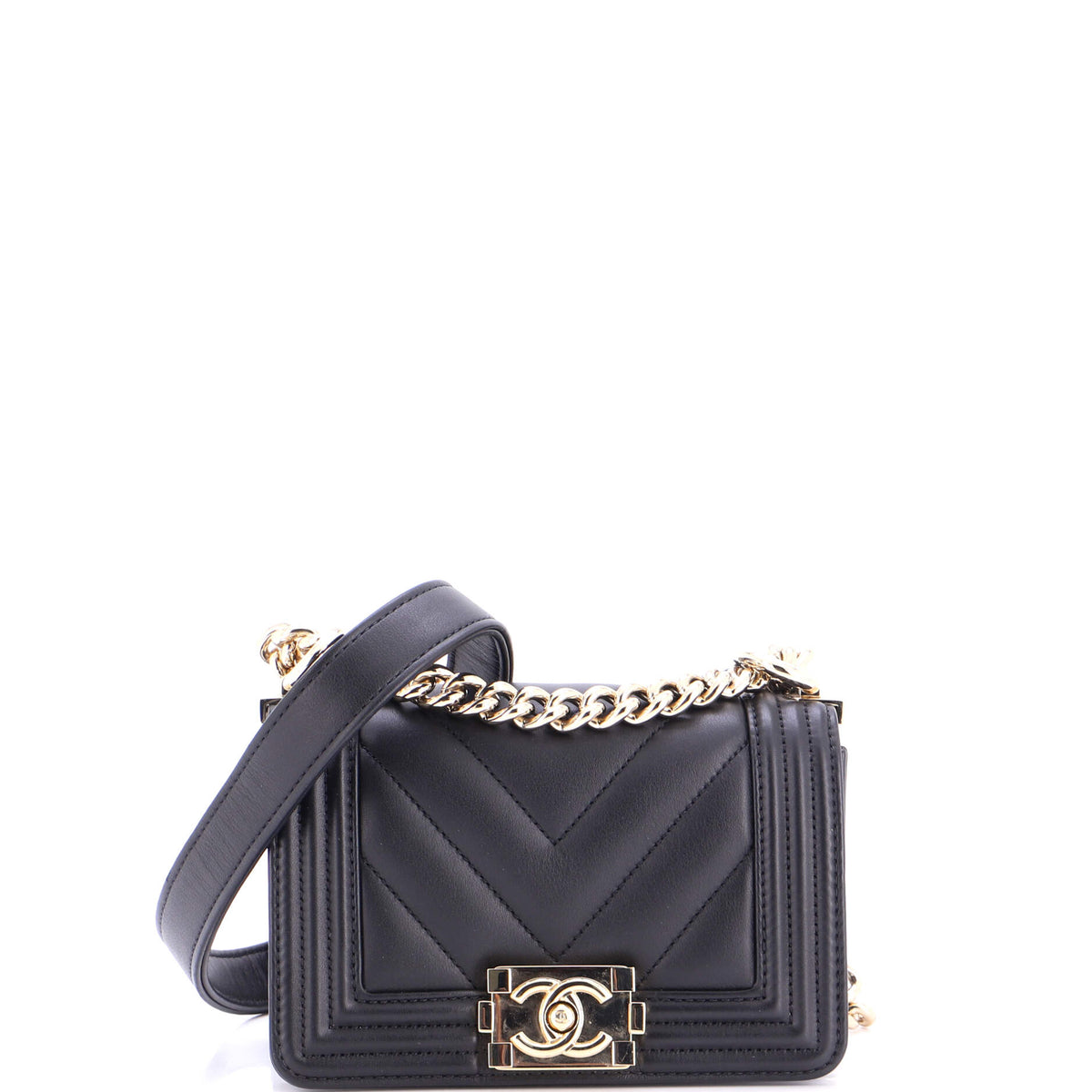 Chanel CHANEL Boy Flap Bag Chevron Lambskin Mini