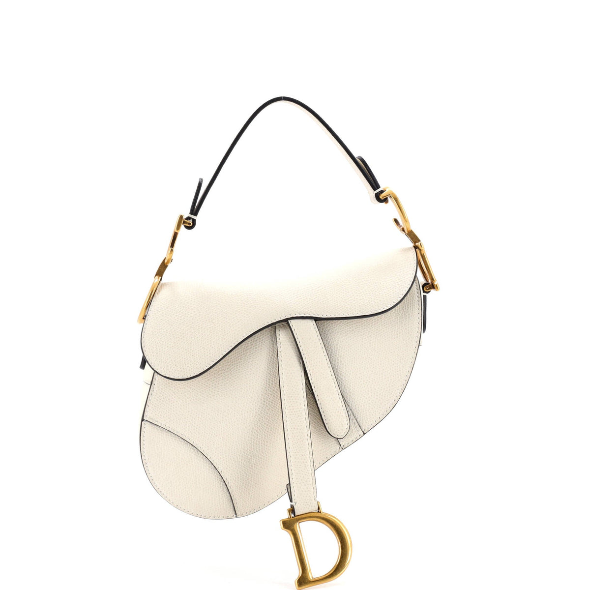 Christian Dior Saddle Handbag Leather Mini