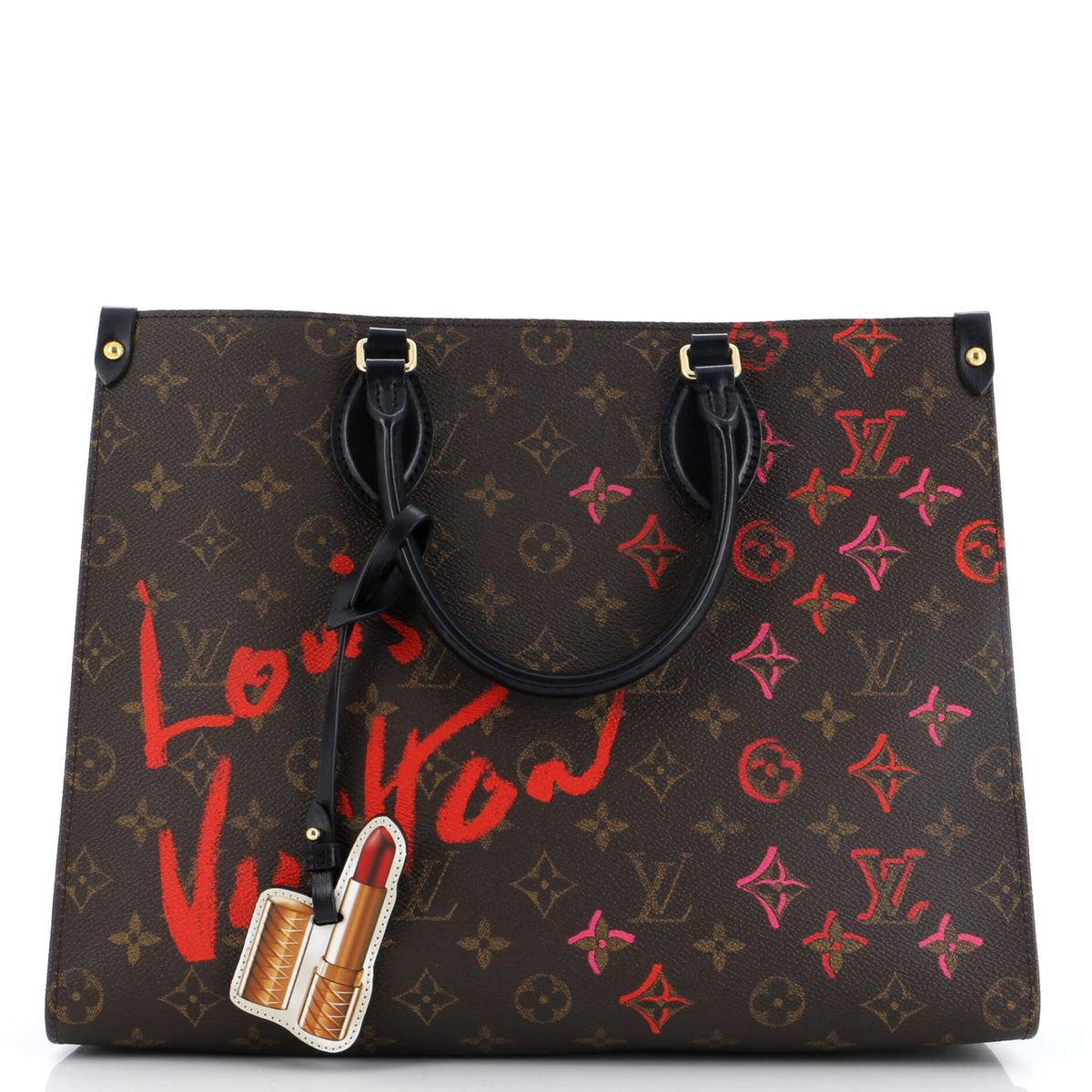Louis Vuitton OnTheGo Tote Limited Edition Fall in Love Monogram Canvas MM