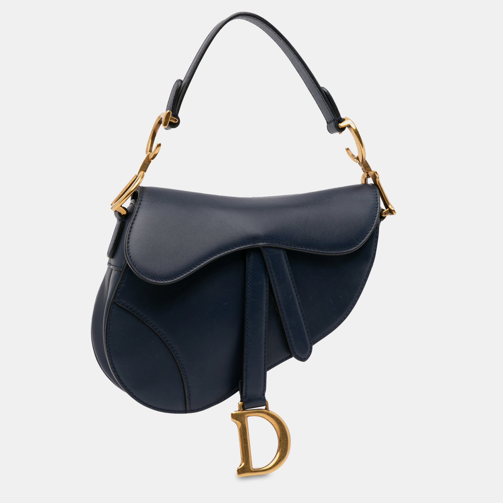 Dior Mini Leather Saddle Bag