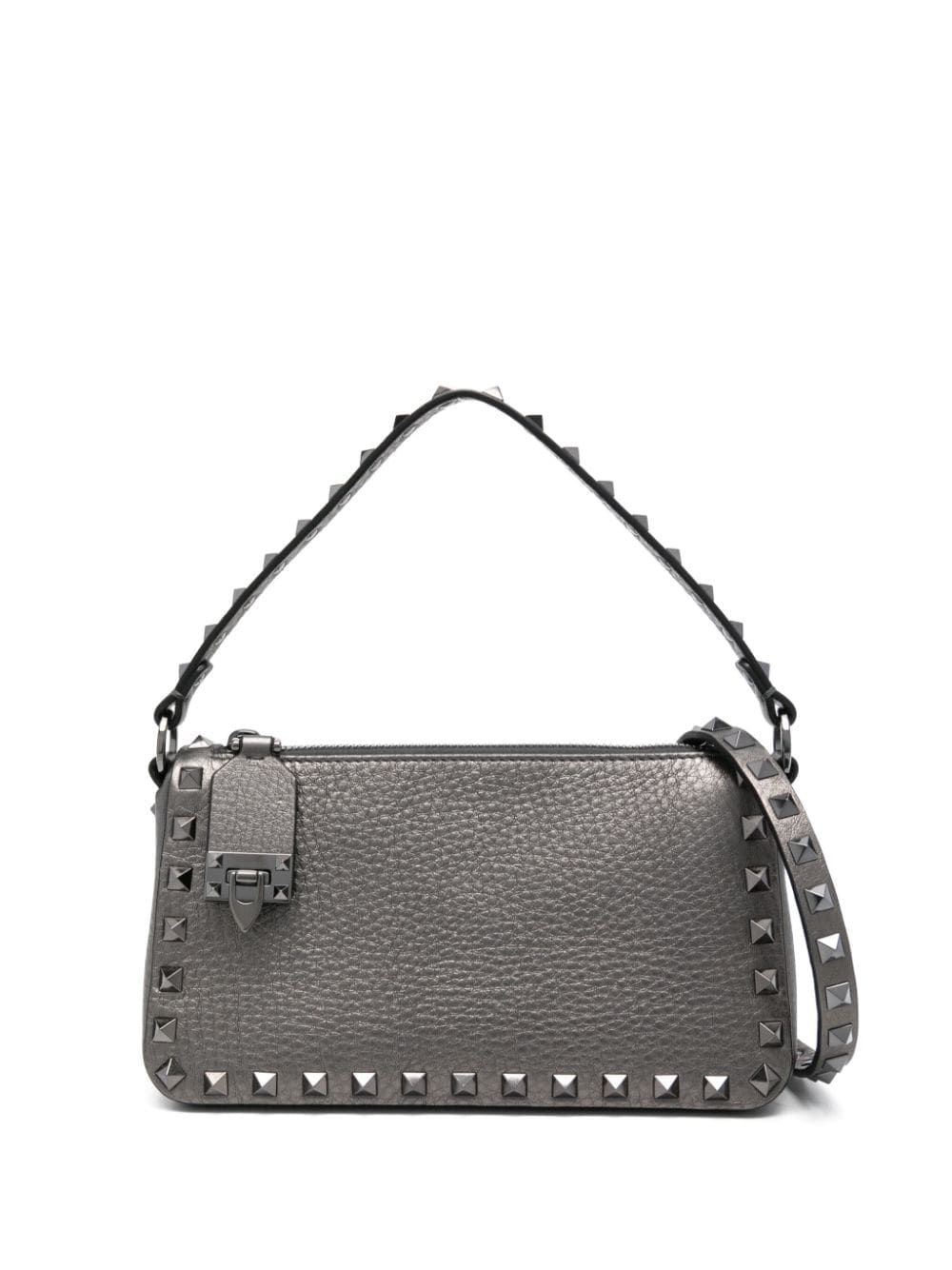 Valentino Women's Small Rockstud Crossbody Bag in Antracite | 5W0B0J47LIF