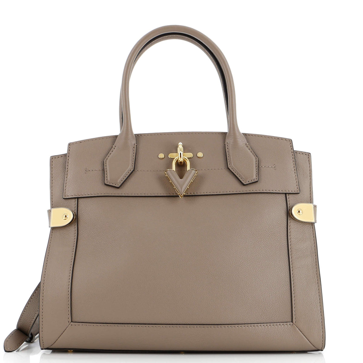 Louis Vuitton Steamer Handbag Leather MM