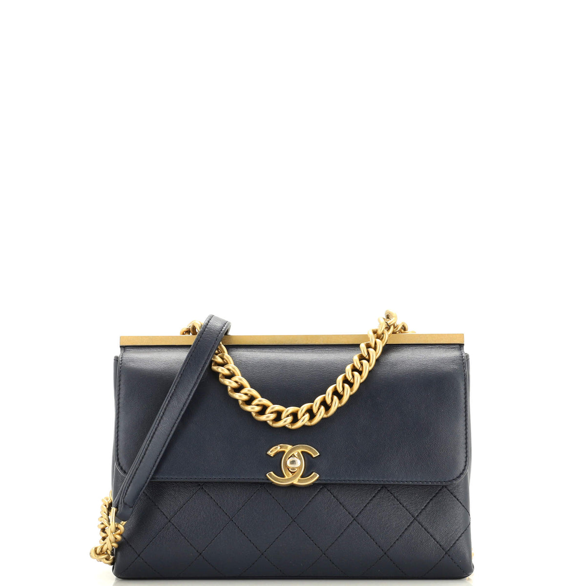Chanel CHANEL Coco Luxe Flap Bag Quilted Lambskin Small