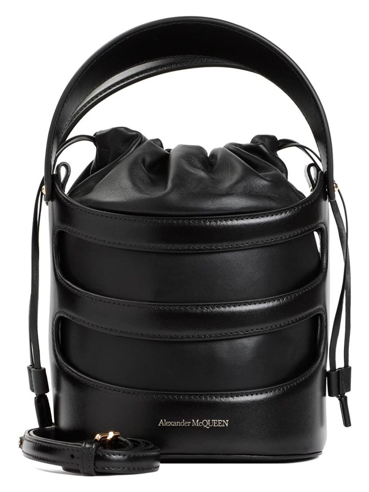 Alexander Mcqueen Women's The Rise Bucket Bag in Black | 7871261VPGI1000