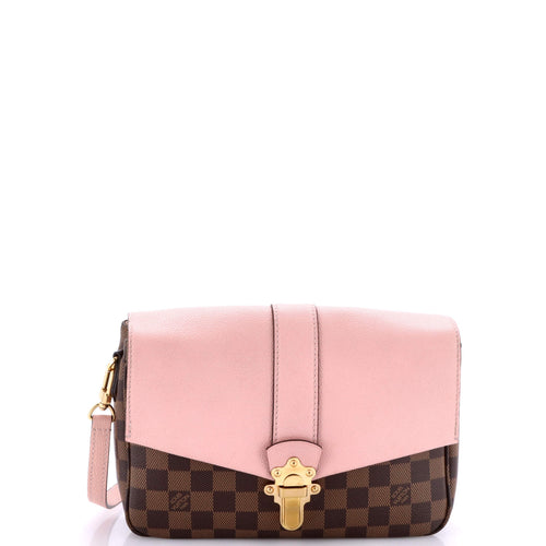 Clapton Handbag Damier and Leather PM