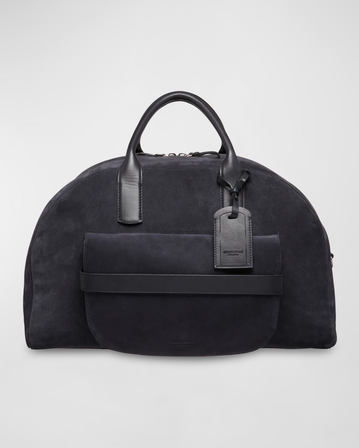 Giorgio Armani Men's Suede and Leather Duffel Bag