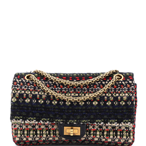 CHANEL Paris-Salzburg Reissue 2.55 Flap Bag Quilted Tweed 225