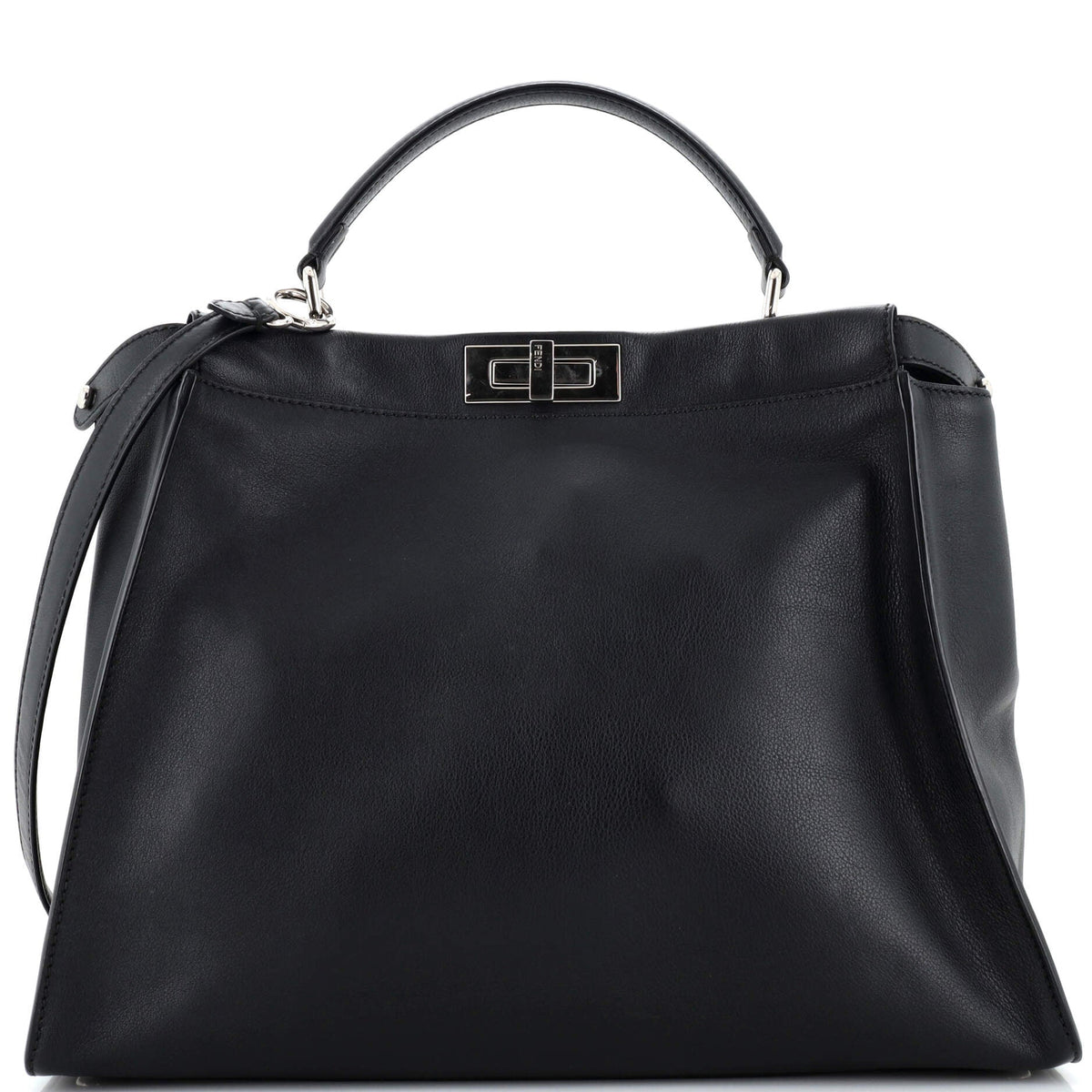 Fendi FENDI Monster Peekaboo Bag Calfskin and Python Large