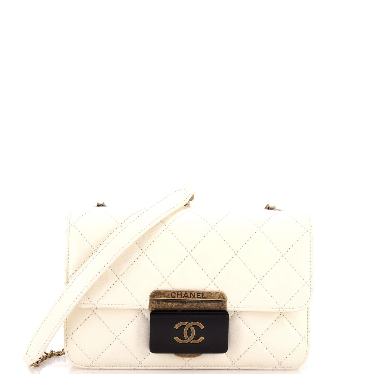 Chanel CHANEL Beauty Lock Flap Bag Quilted Sheepskin Mini