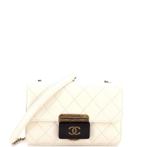 CHANEL Beauty Lock Flap Bag Quilted Sheepskin Mini