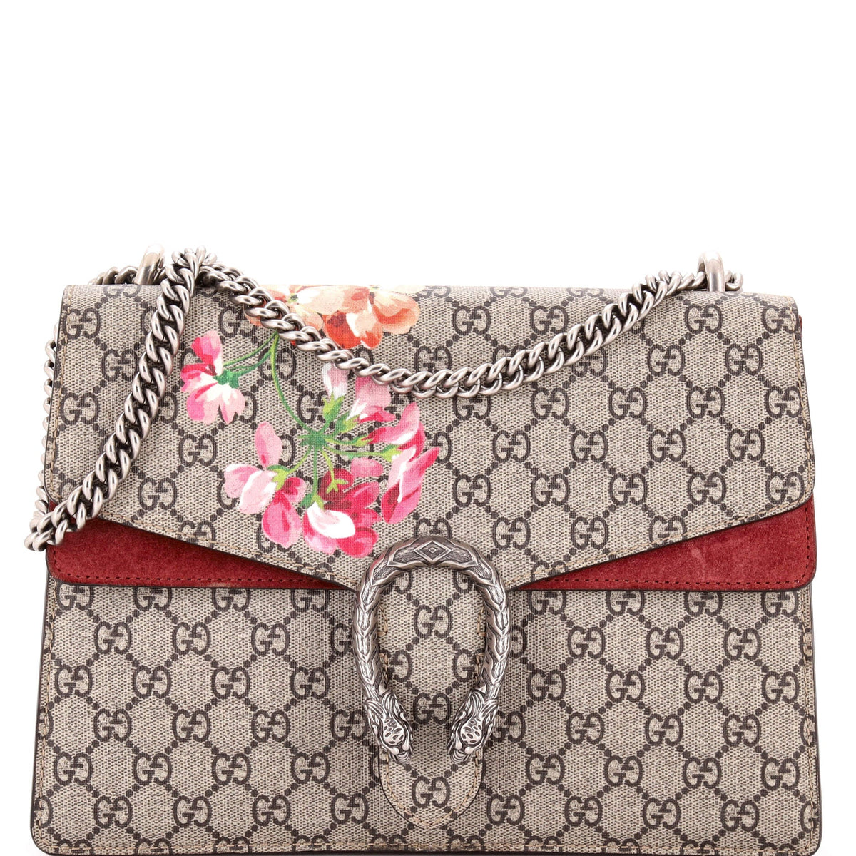 Gucci GUCCI Dionysus Bag Blooms Print GG Coated Canvas Medium