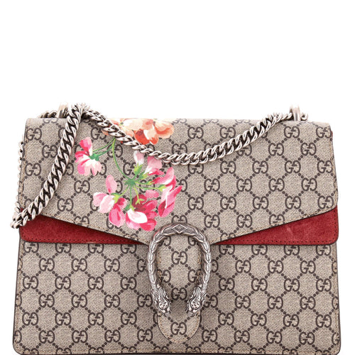 GUCCI Dionysus Bag Blooms Print GG Coated Canvas Medium