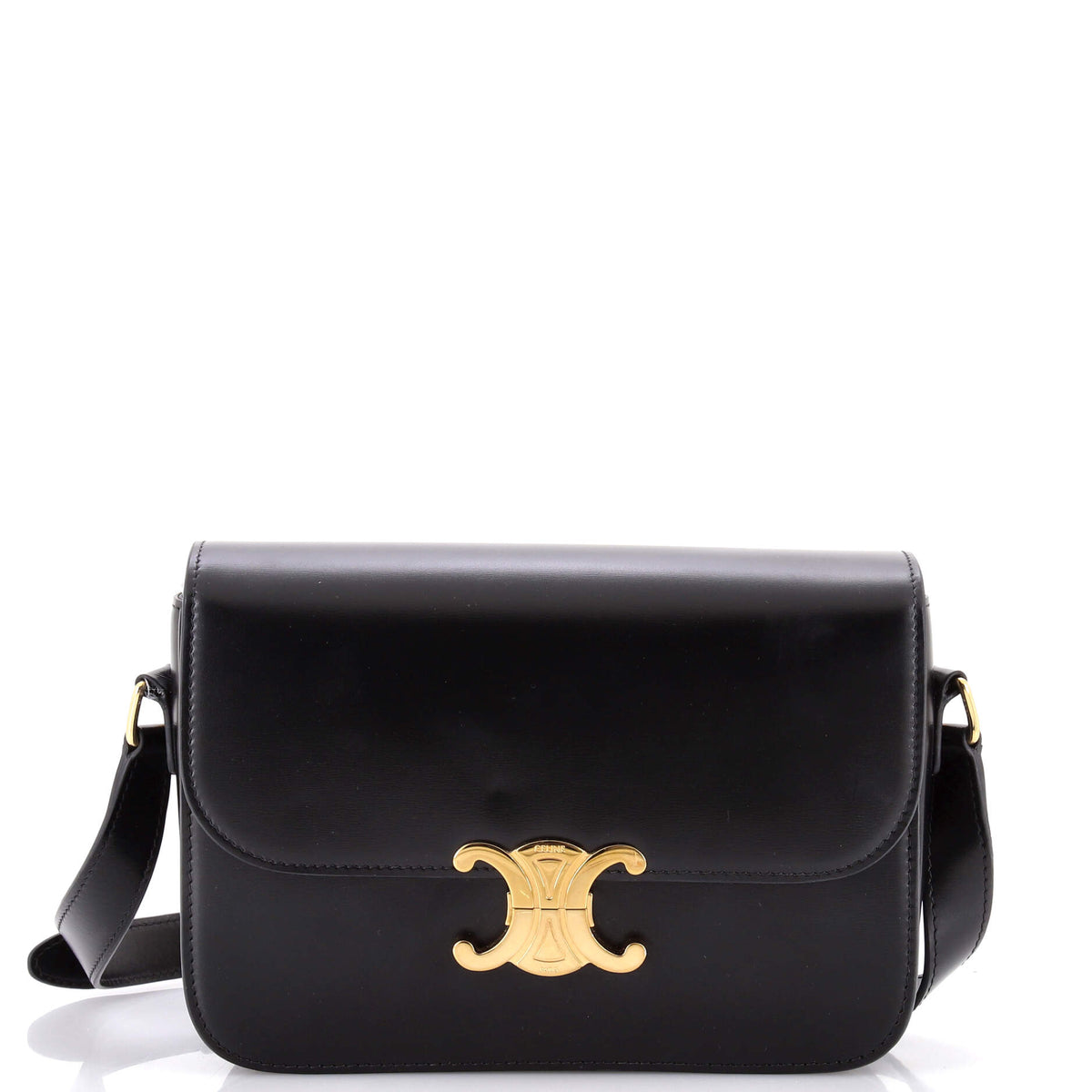 Celine CELINE Triomphe Shoulder Bag Smooth Calfskin Medium