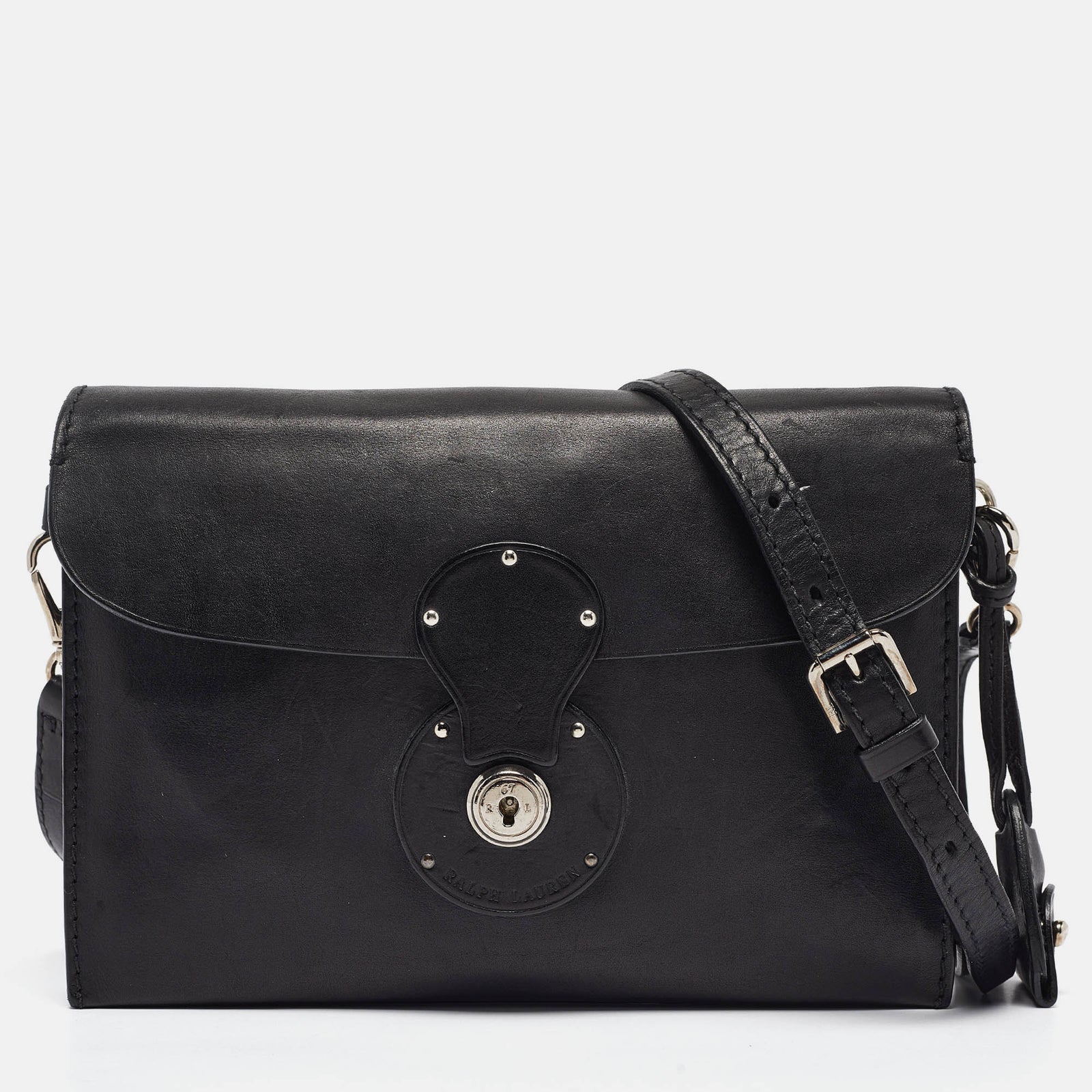 Ralph Lauren Black Leather Ricky Clutch Bag