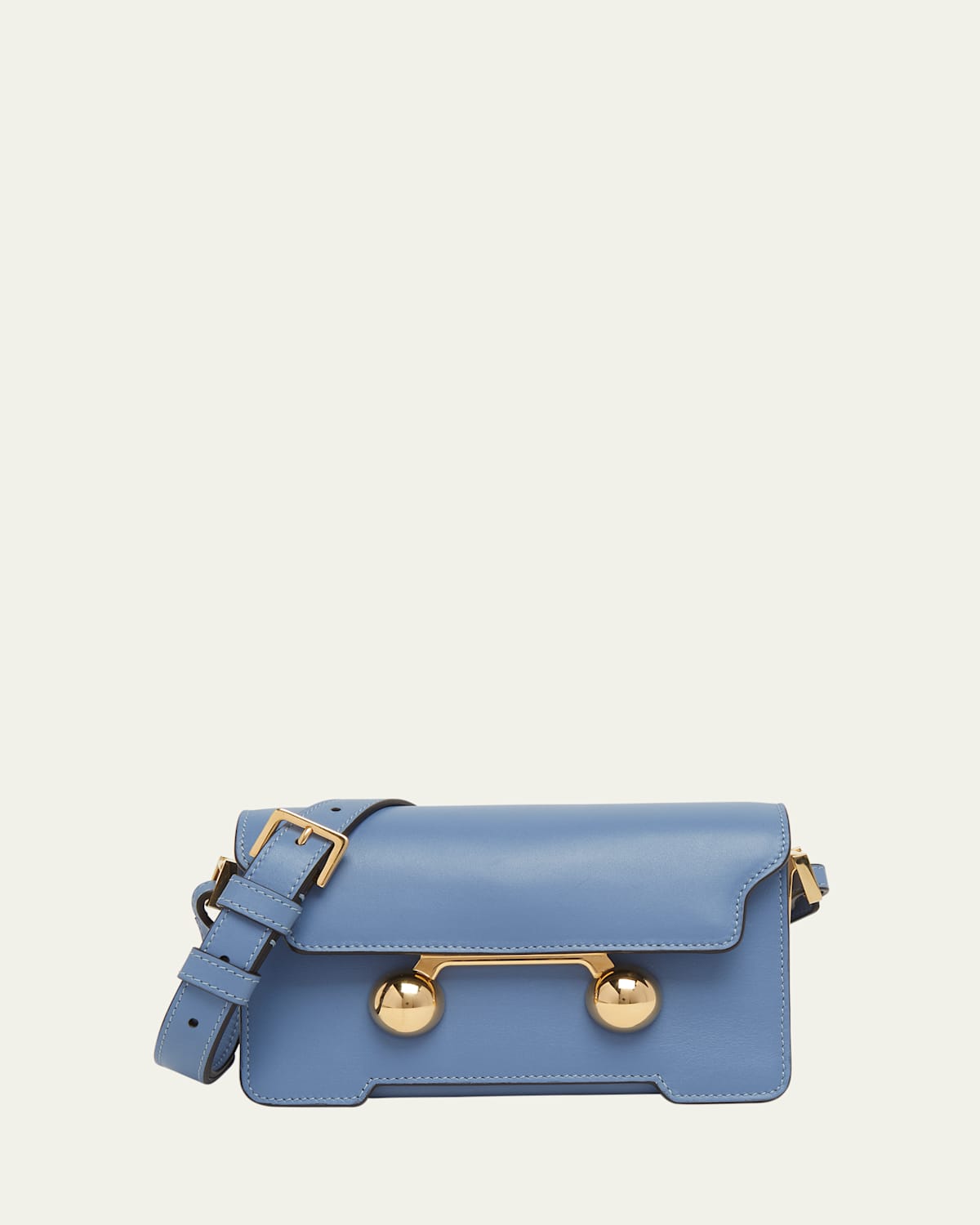 Marni Trunkaroo Baby Flap Leather Crossbody Bag