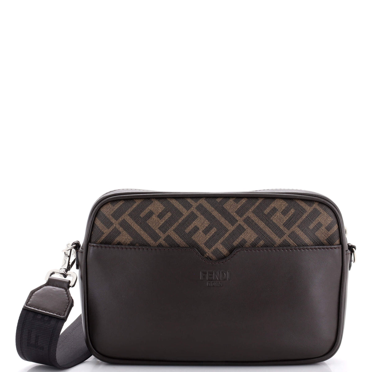 Fendi FENDI Logo Camera Case Bag Zucca Coated Canvas Medium