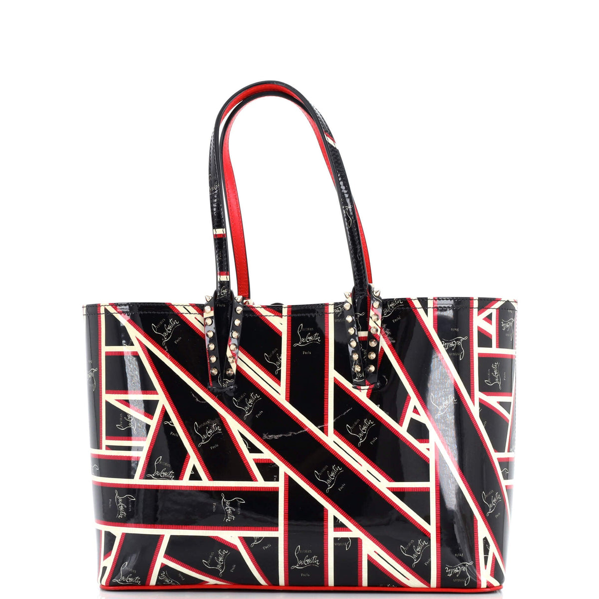 Christian Louboutin Cabata East West Tote Printed Patent Small