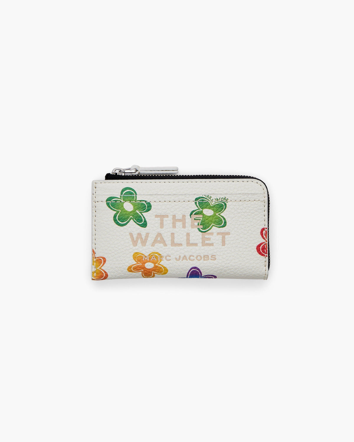 Marc Jacobs Marc Jacobs The Wild Daisy Top Zip Multi Wallet in White Multi