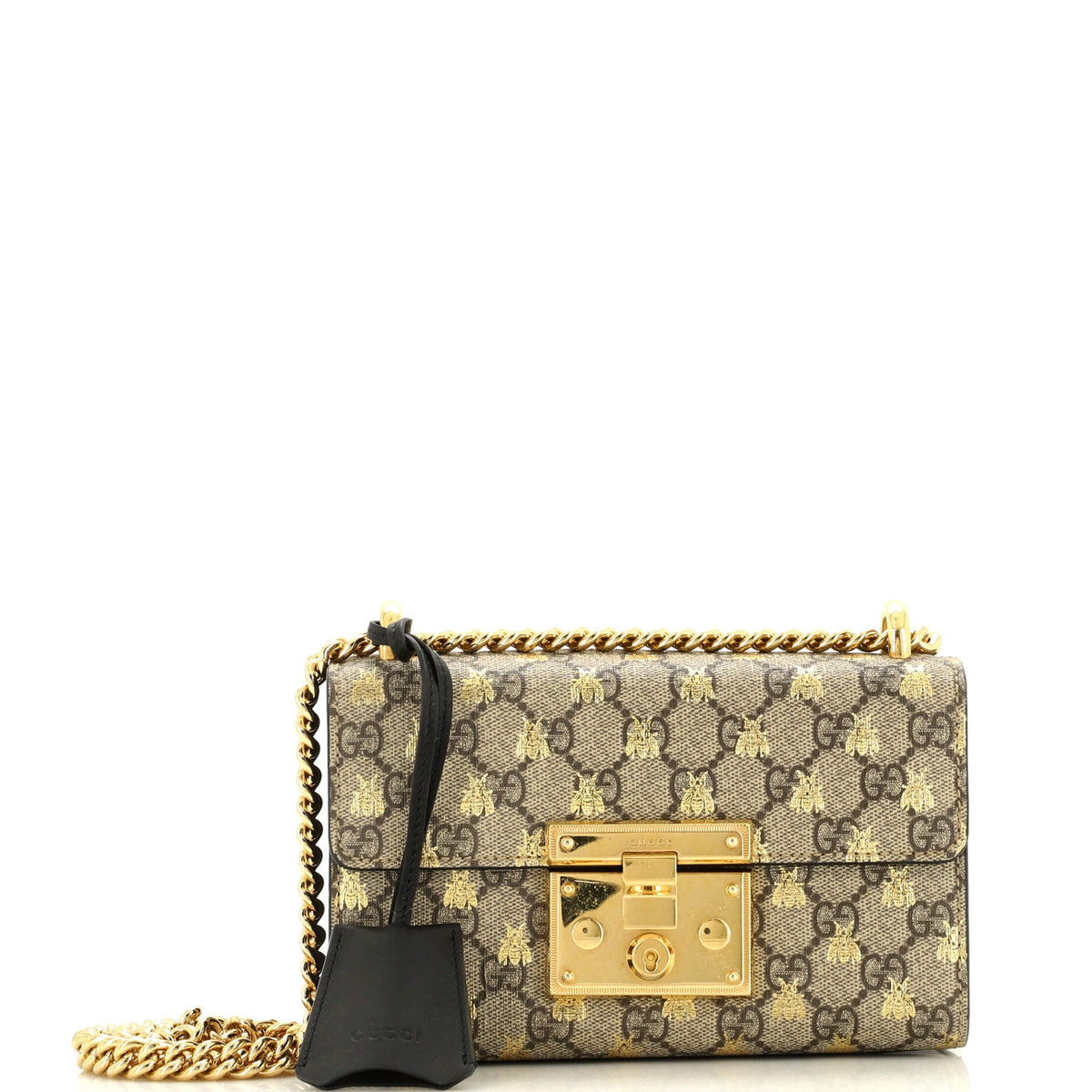 Gucci GUCCI Padlock Shoulder Bag Printed GG Coated Canvas Small