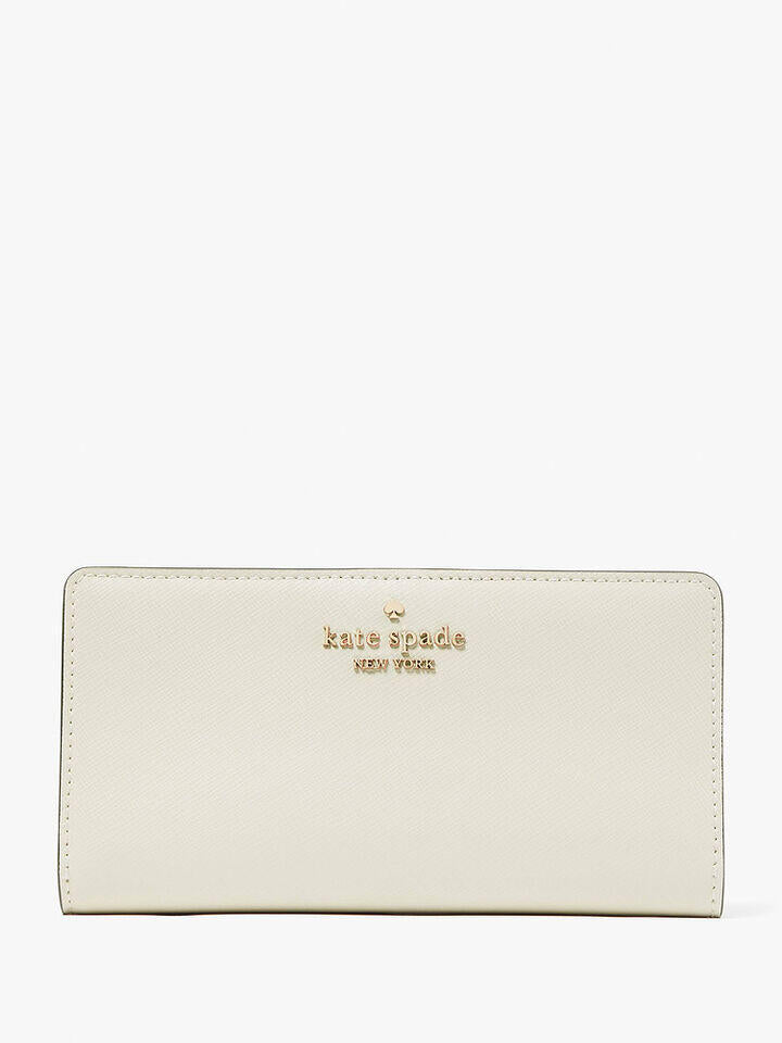 Kate Spade Au Madison Saffiano Leather Large Slim Bifold Wallet