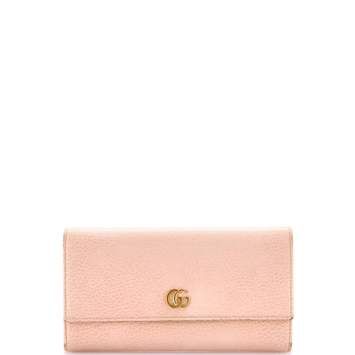 GUCCI GG Marmont Continental Wallet Leather Long