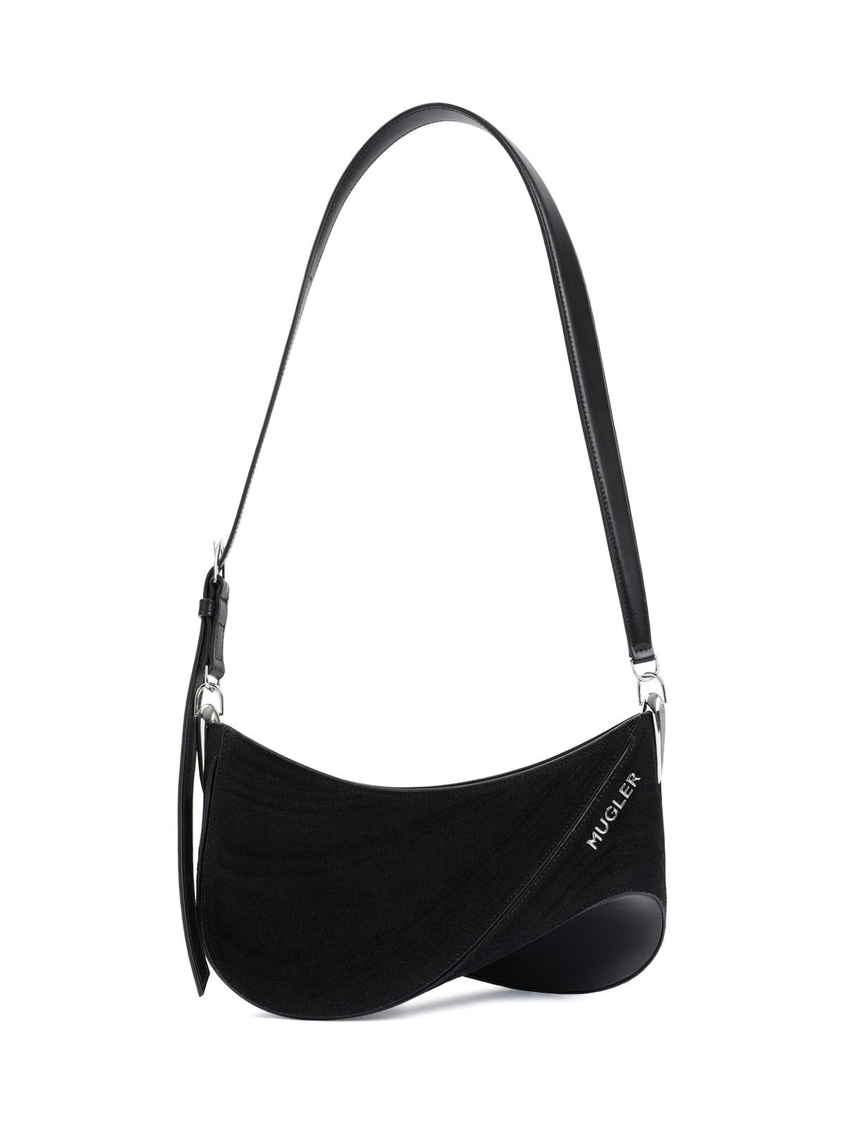 Mugler Women's Curve Bag in Black | Size UNICA | 24P10SA0004211