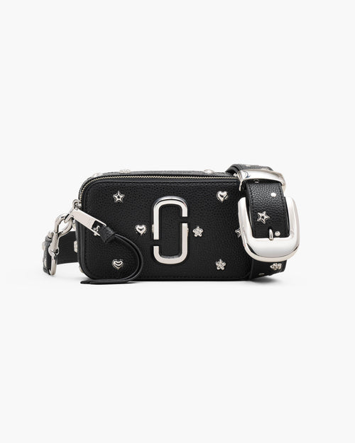 Marc Jacobs The Mini Icon Stud Snapshot Bag in Black Multi