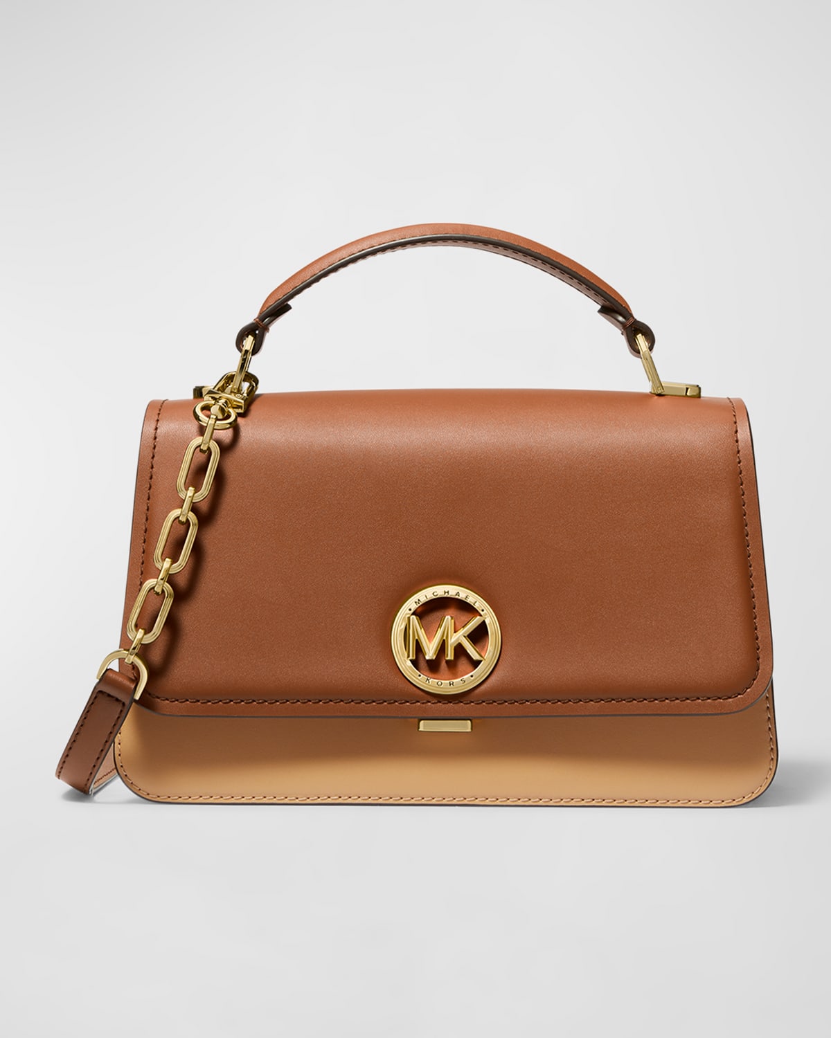 Michael Kors Delancey Medium Leather Satchel Bag