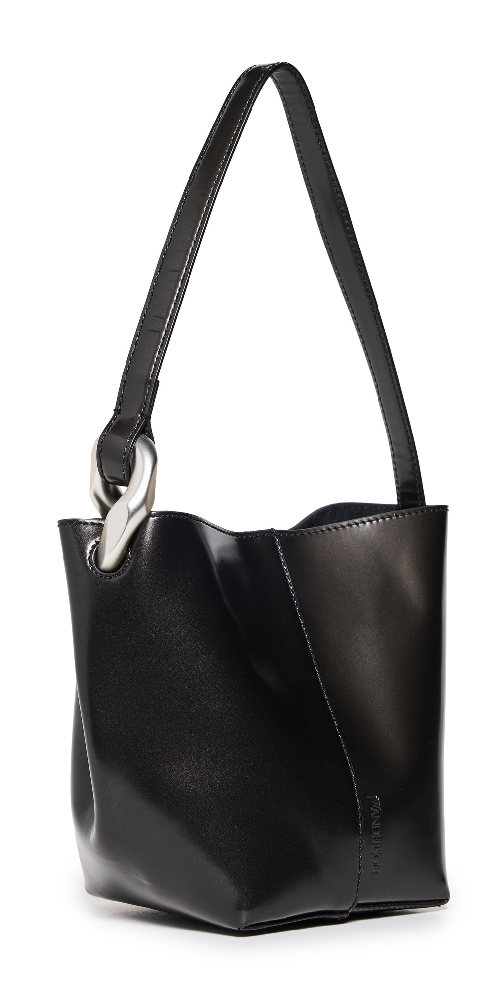 Jw Anderson The JWA Corner Small Bucket Bag Black One Size