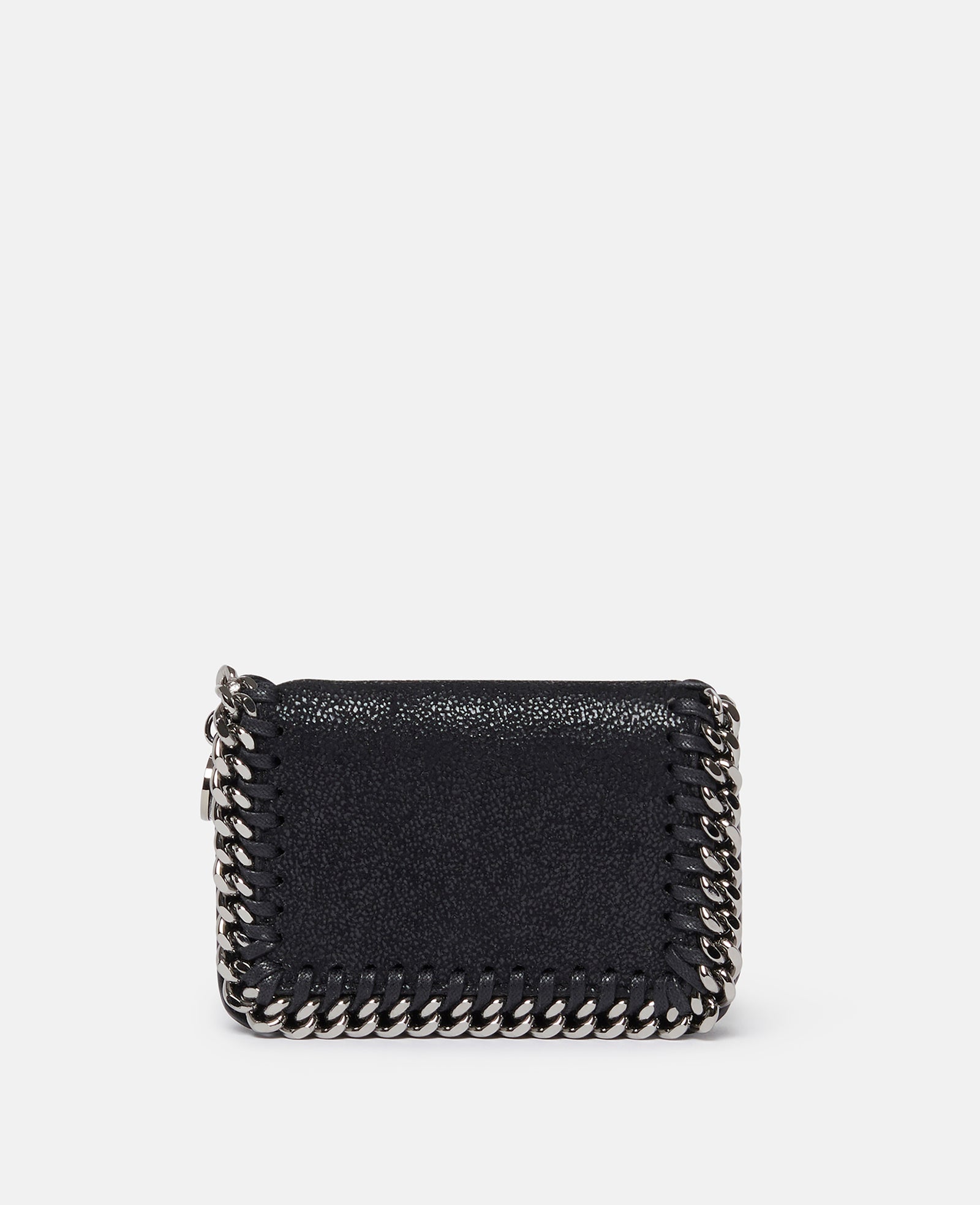 Falabella zipper Cardholder, Woman, Pitch black