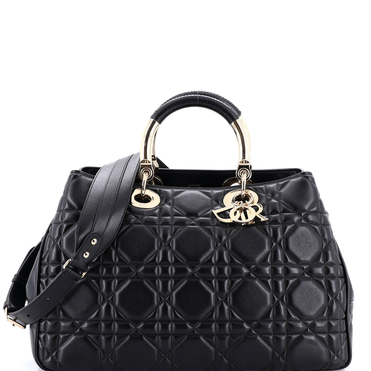 Christian Dior Lady 95.22 Bag Cannage Embossed Leather Large