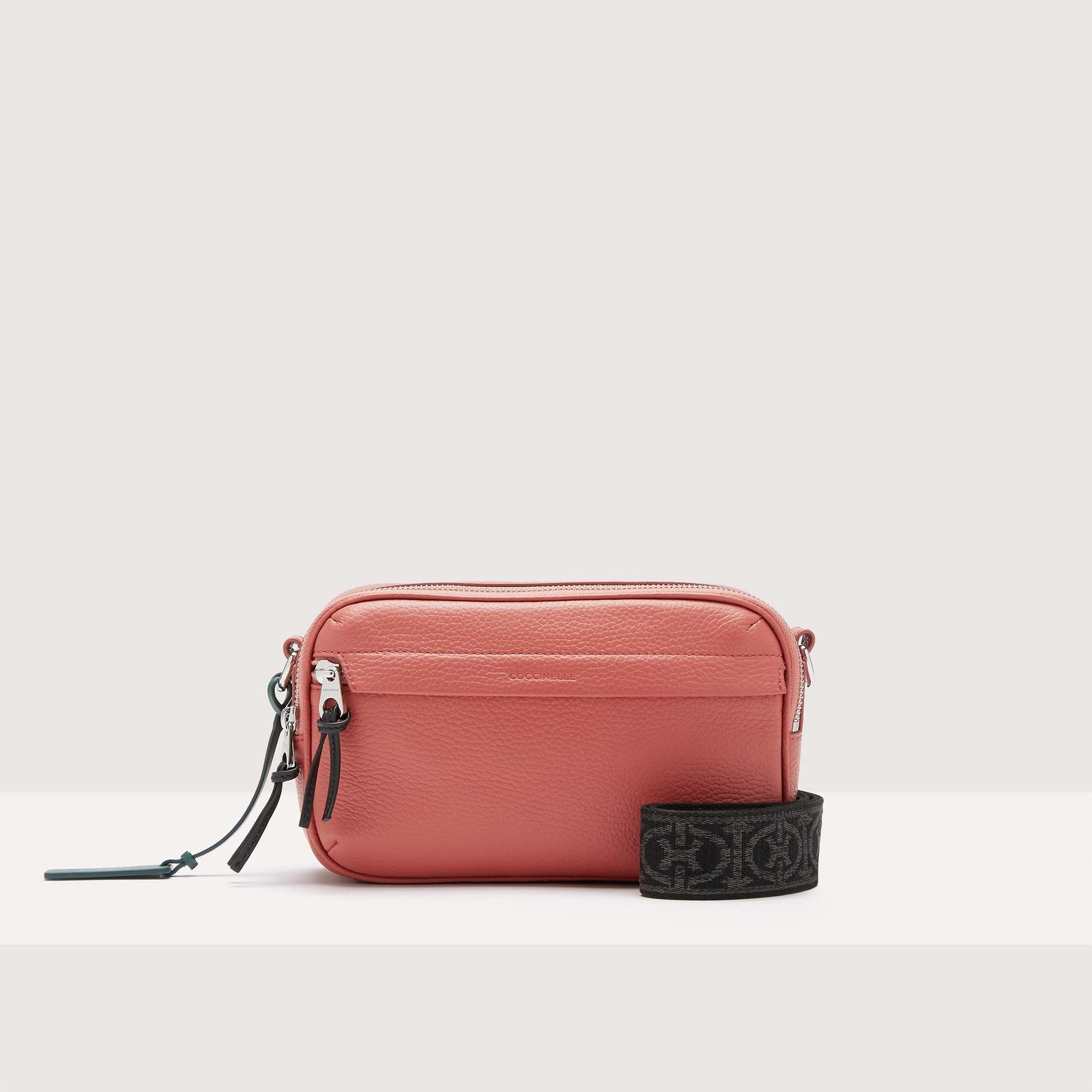 Coccinelle Grained Leather Crossbody Bag Smart to go