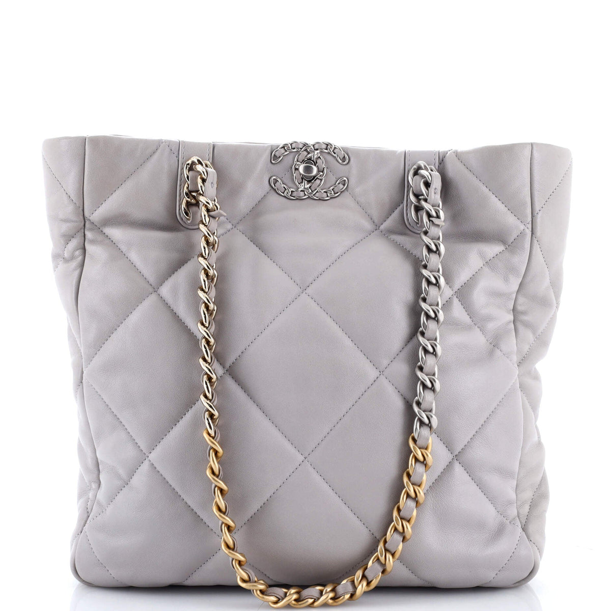 Chanel CHANEL 19 Shopping Bag Quilted Leather Medium
