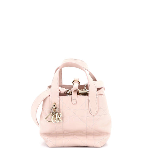 Toujours Vertical Tote Bag Macrocannage Quilt Calfskin Small