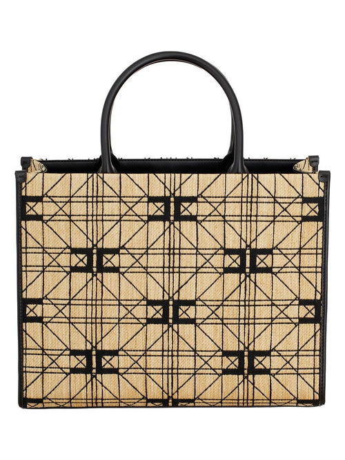 Women's Borsa Shopper In Rafia in Beige | Size UNICA | HBS14A41EBD9 Color Beige