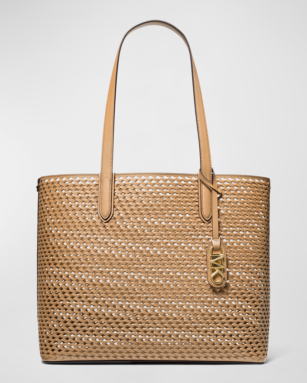 Michael Kors Eliza XL Woven Leather Tote Bag