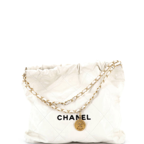 CHANEL 22 Chain Hobo Quilted Calfskin Medium