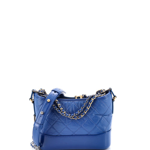 CHANEL Gabrielle Hobo Quilted Aged Calfskin Small