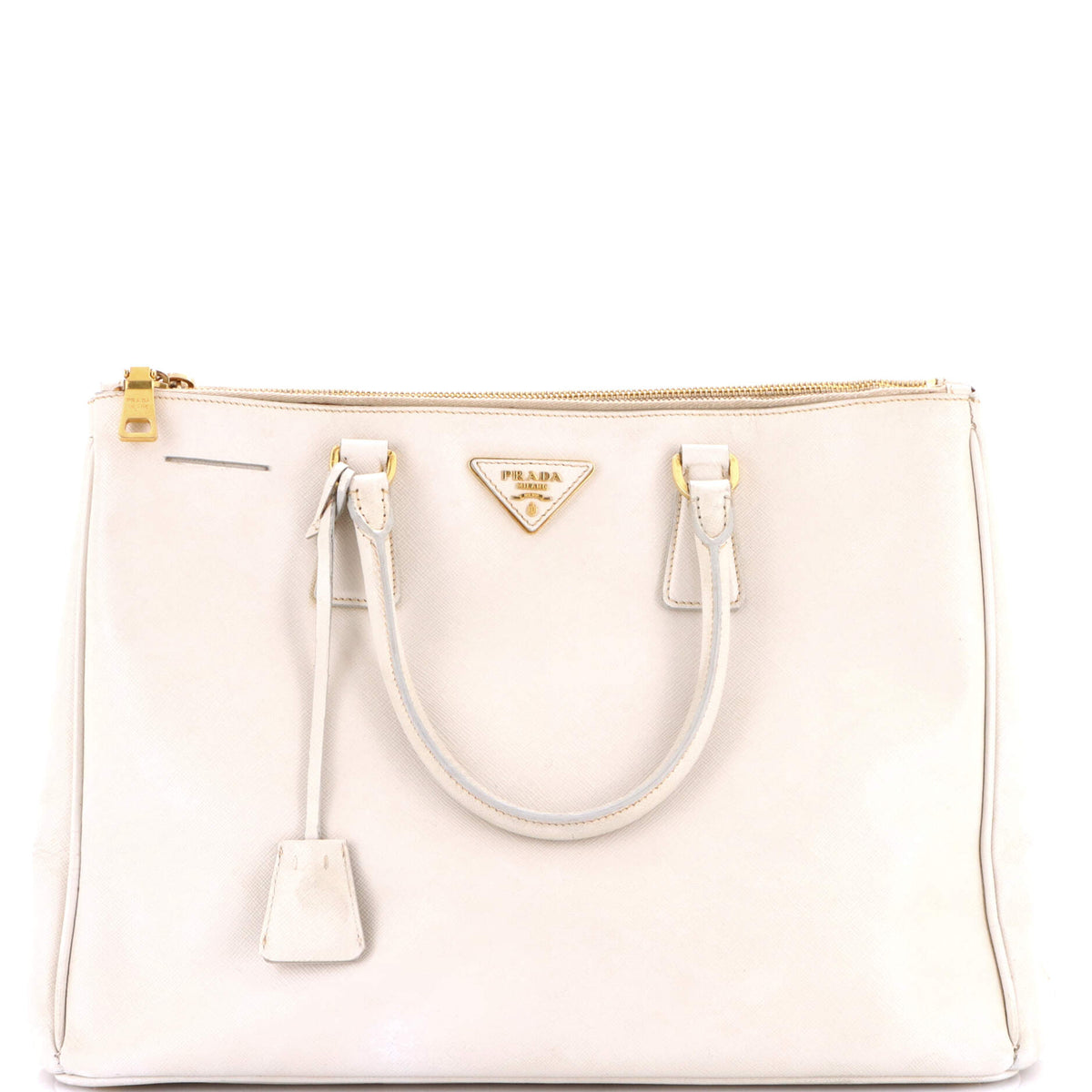 Prada PRADA Double Zip Lux Tote Saffiano Leather Large