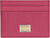 Women's Dauphine Leather Cardholder in Pink & Purple | Size UNICA | BI0330A1001