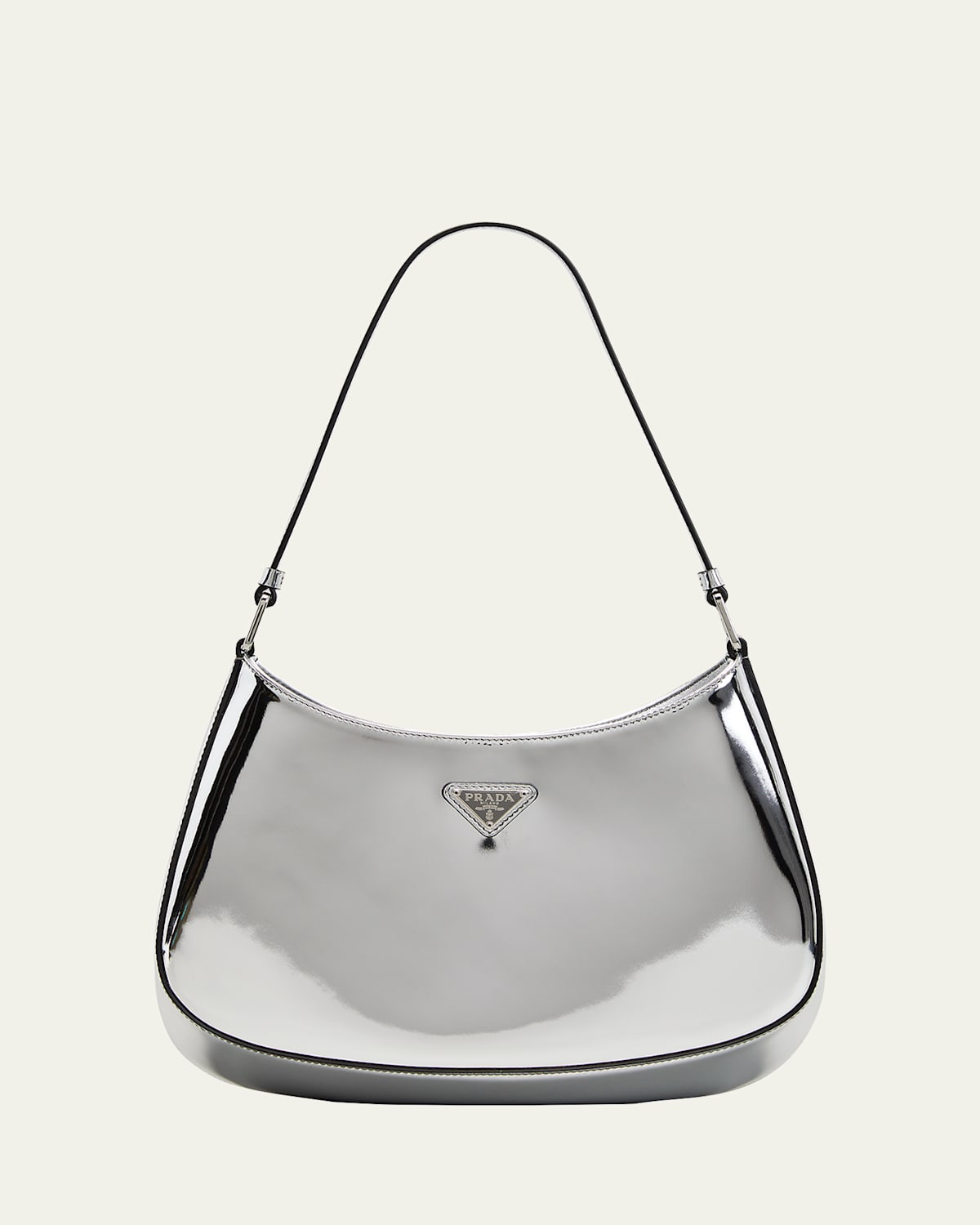 Prada Cleo Brushed Leather Hobo Bag