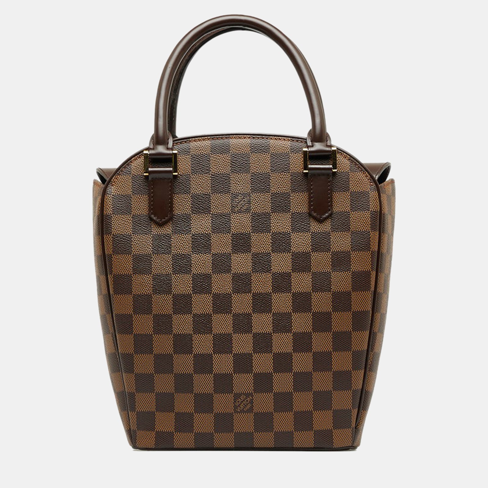 Louis Vuitton Sac cartable en toile marron Damier Ebene Sarria Seau