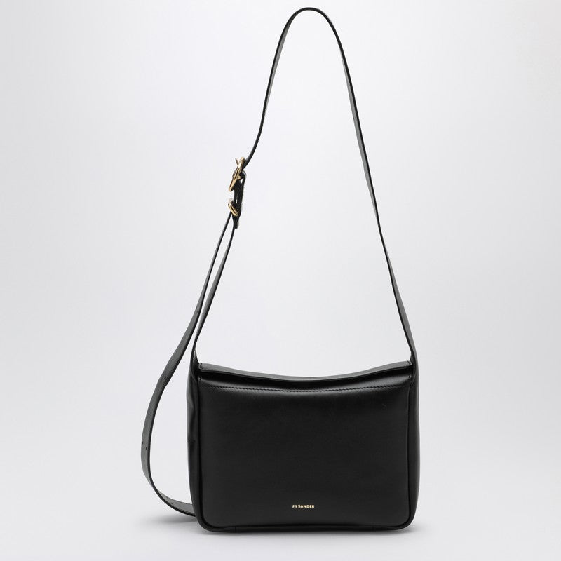 Jil Sander Flap Mini Black Shoulder Bag