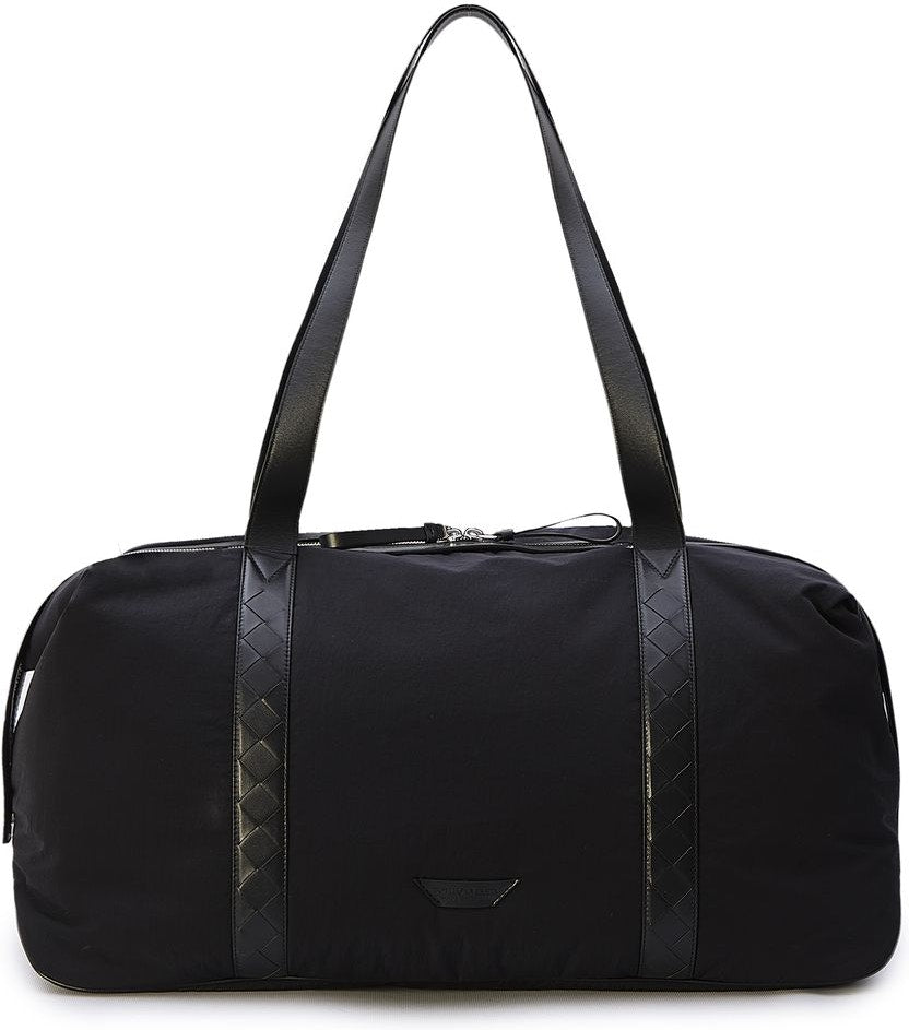 Bottega Veneta Men's Large Crossroad Weekender in Black | 776663VCQGC
