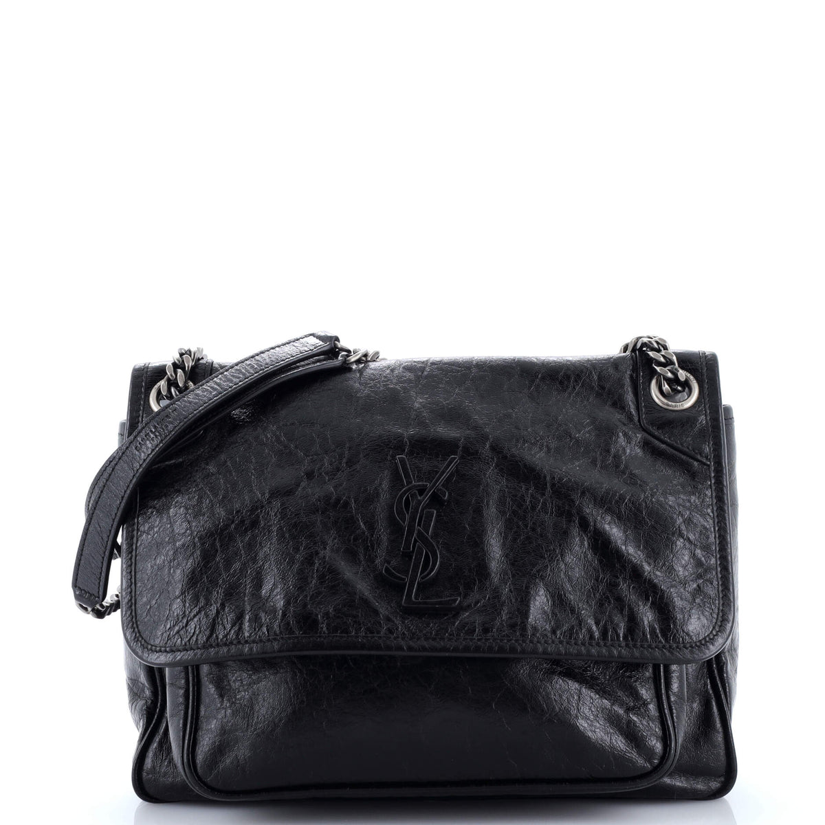 Saint Laurent Niki Chain Flap Bag Leather Medium