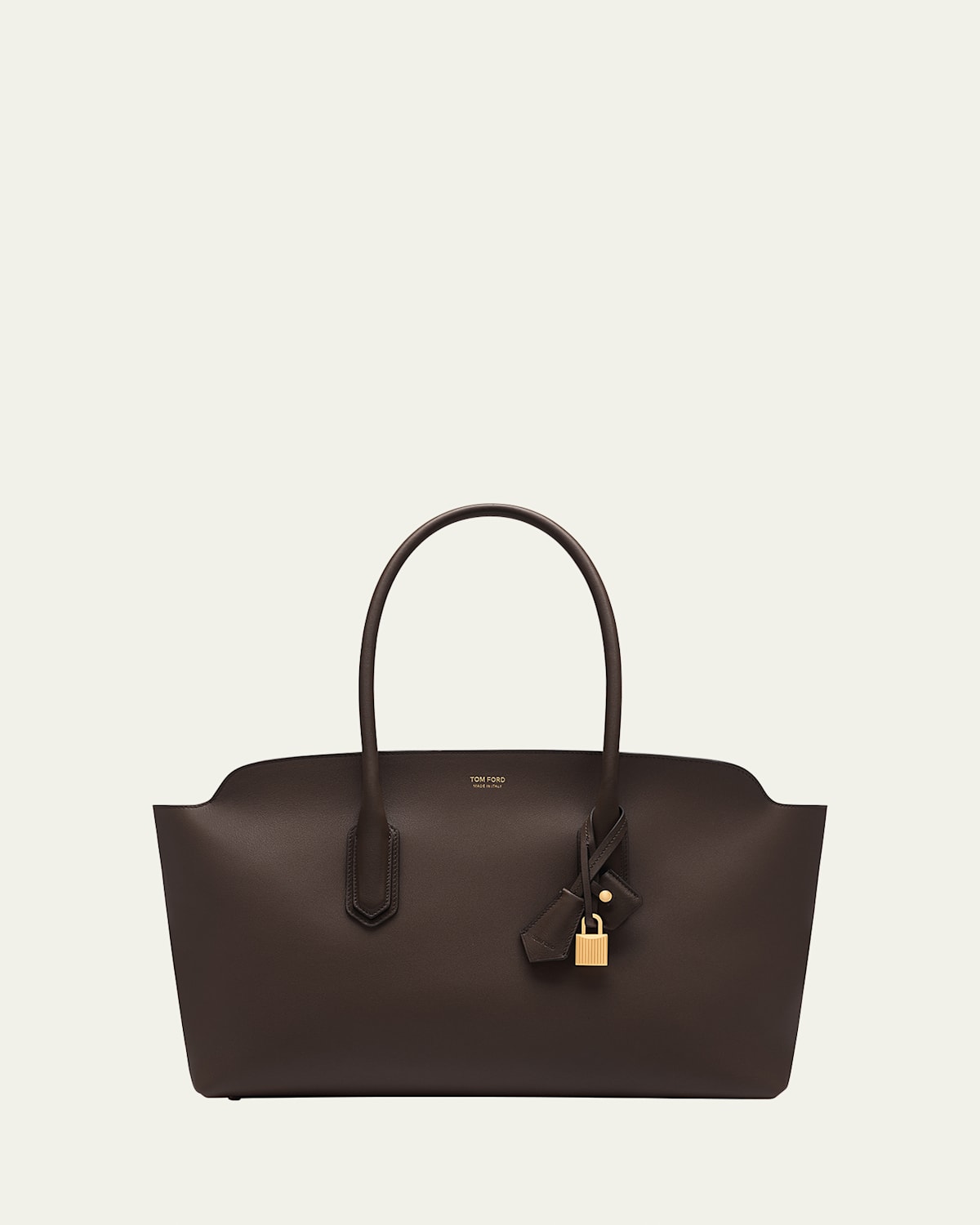 Tom Ford Alexander Large Shoulder Bag in Natural Grain Leather