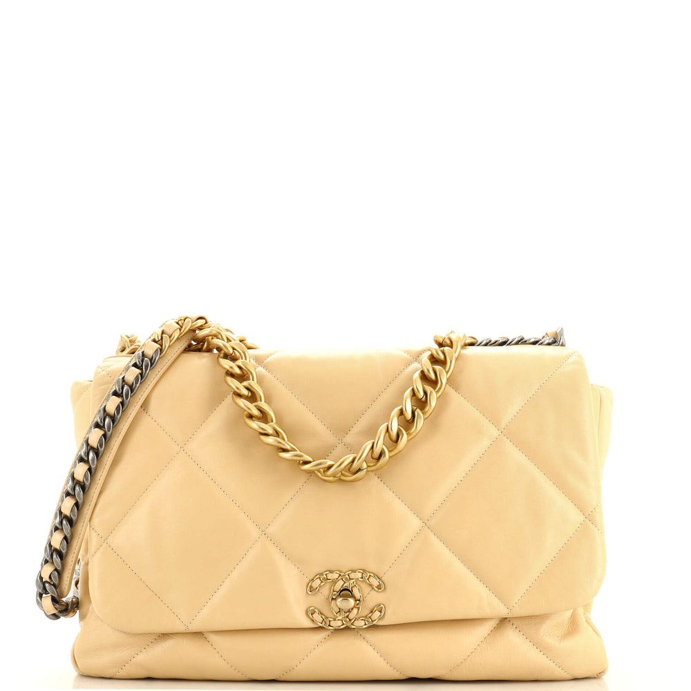 CHANEL 19 Flap Bag Quilted Leather Maxi