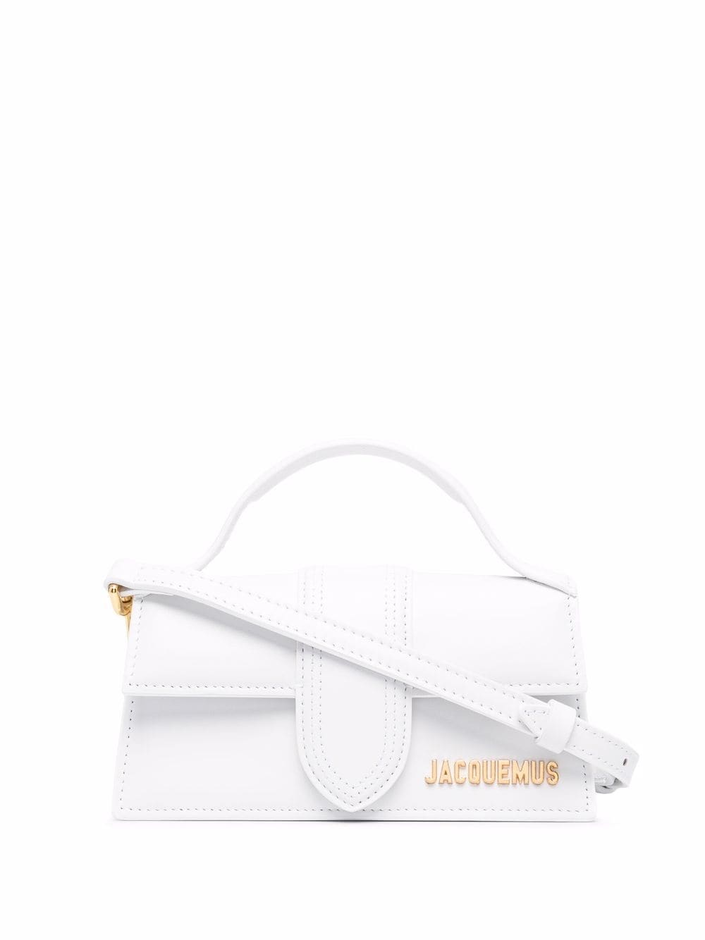 Jacquemus Women's Le Bambino Leather Handbag in White | Size UNI | 213BA006